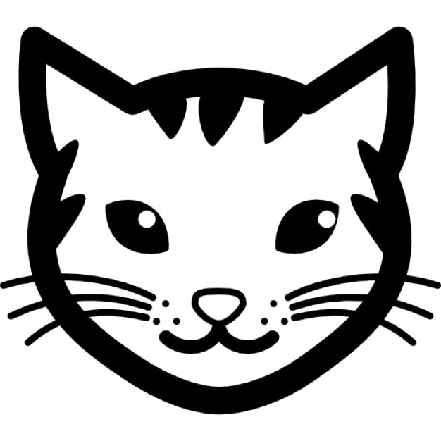 Stripy cat face Icons | Free Download