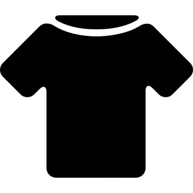 T-shirt black shape Icons | Free Download