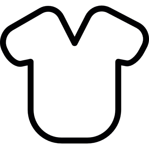 Download T-shirt design outline of rounded shape Icons | Free Download