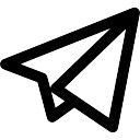 black telegram logo