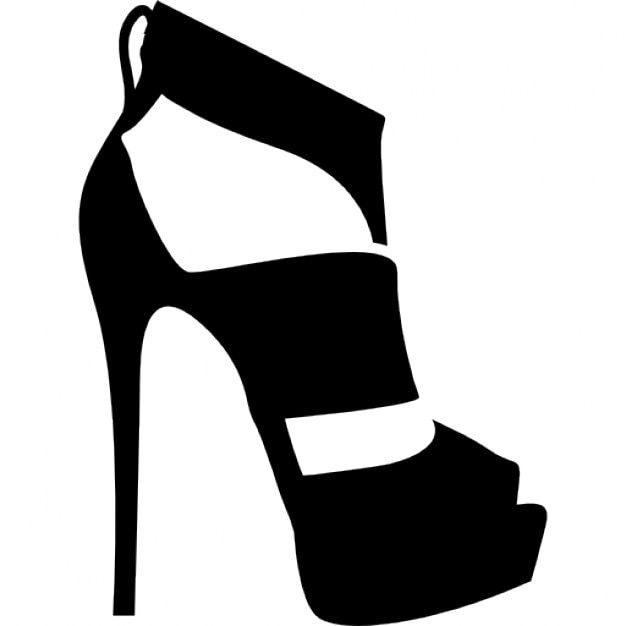 Thick strap platform stilettos Icons | Free Download