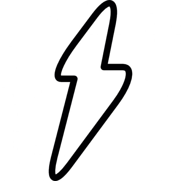 Thunderbolt outline Icons | Free Download