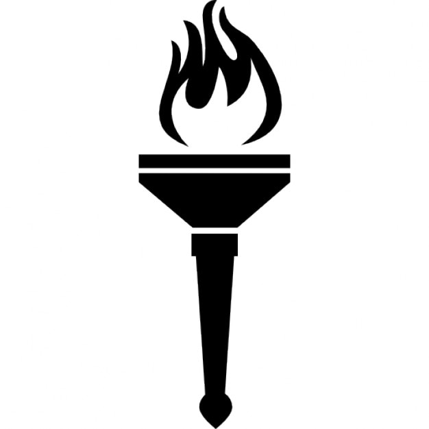 Torch with light of flames Icons | Free Download