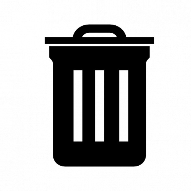 Free Icon | Trash bin symbol