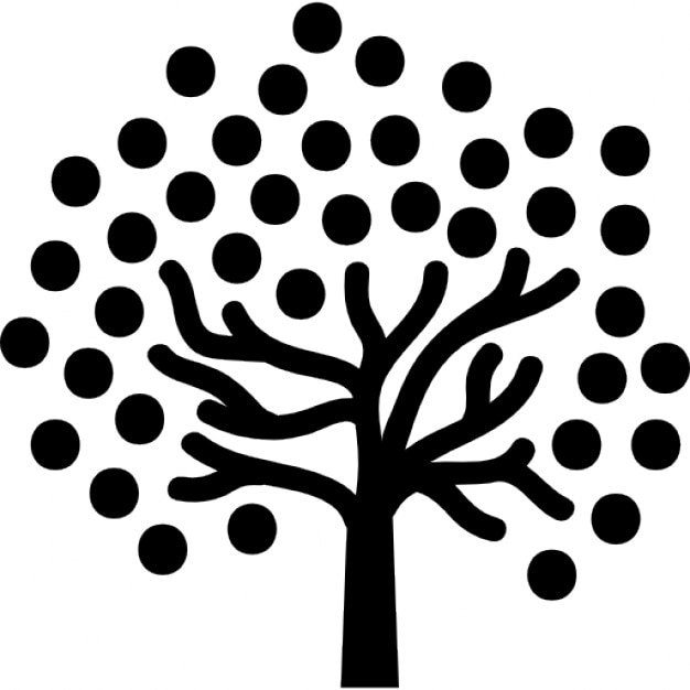 Tree Of Dots Foliage Icons Free Download