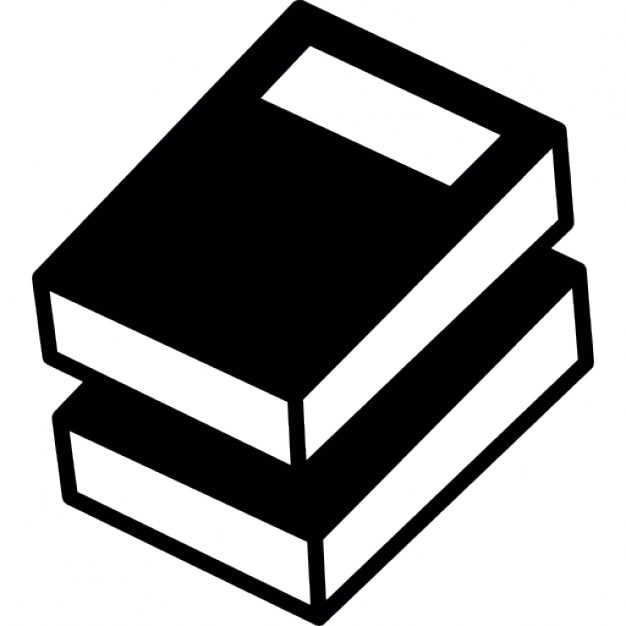 Two black books with white label Icons | Free Download