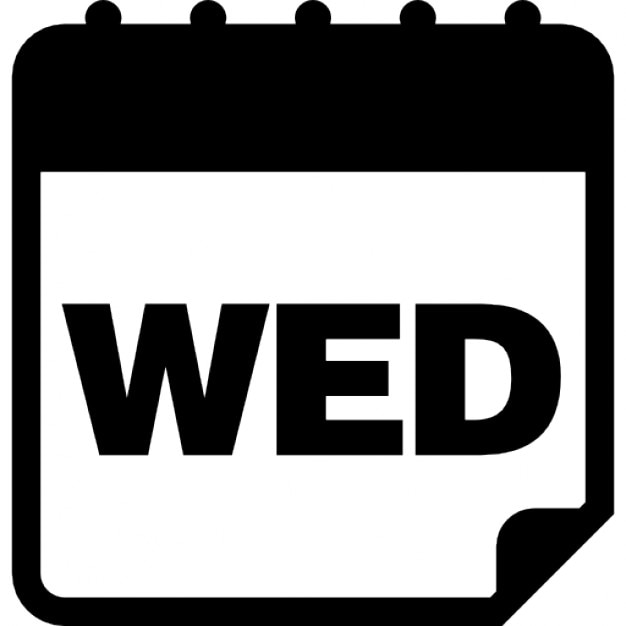 Wednesday calendar daily page Icons Free Download