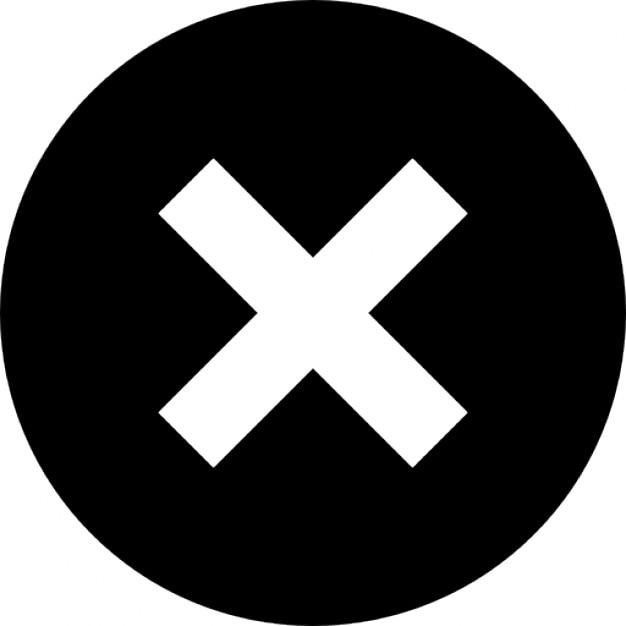X In A Circle Free Icon