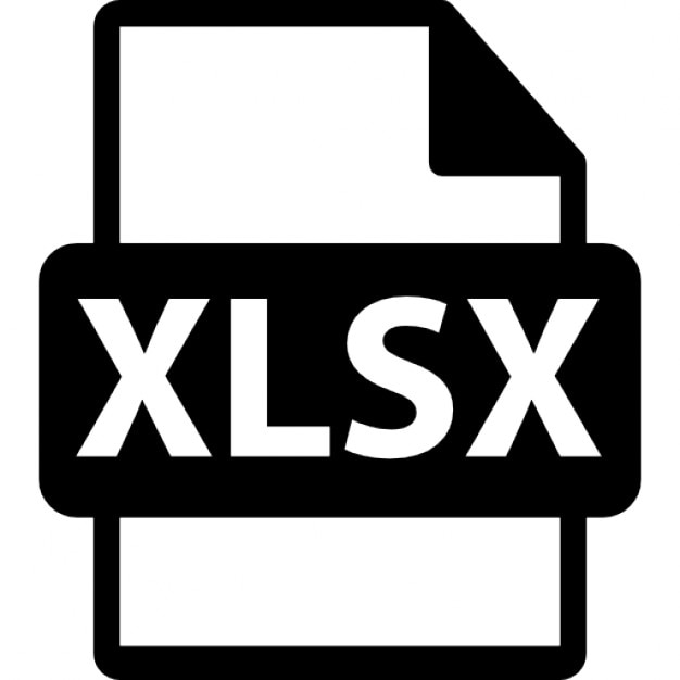 XLSX file format extension Icons | Free Download