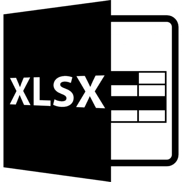Xlsx file format symbol Icons | Free Download