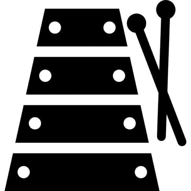 xylophone clipart black and white - photo #42