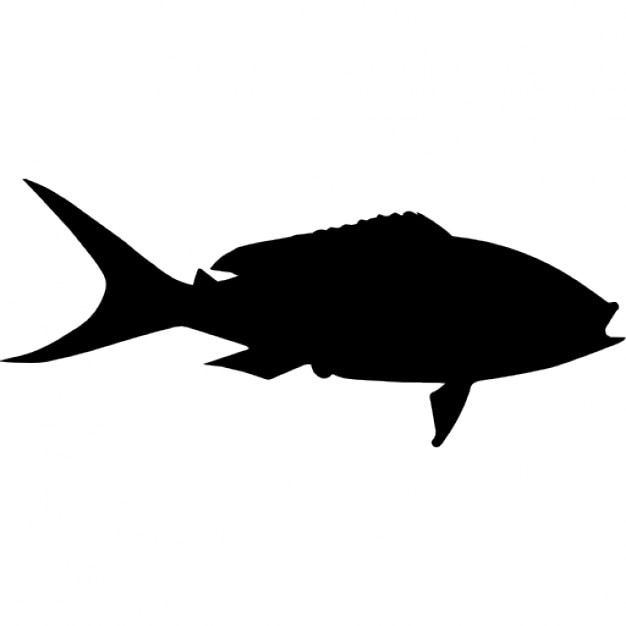 Yellowtail fish shape Icons | Free Download