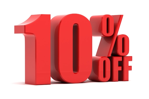 10 percent off promotion Premium Photo