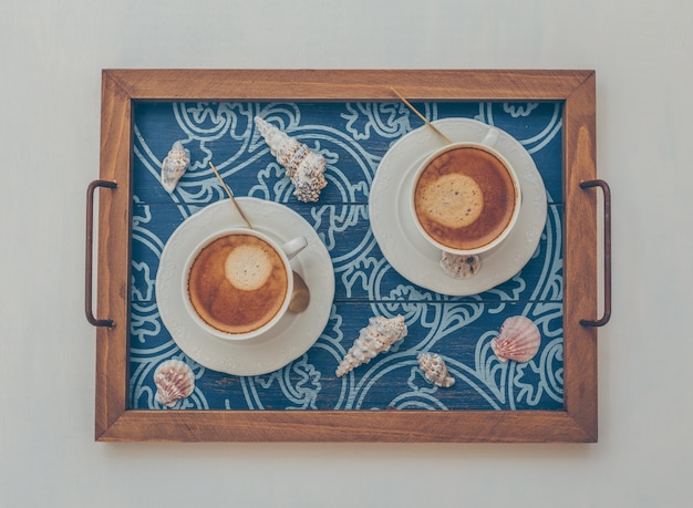 coffee serving tray