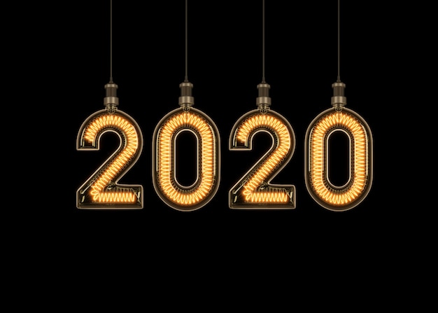 Premium Photo | 2020 happy new year banner