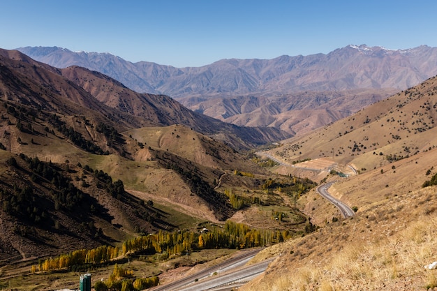 Premium Photo A 373 Tashkent Osh Highway Kamchik Pass Uzbekistan