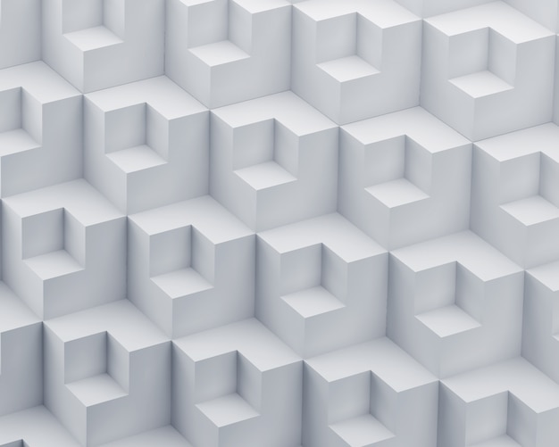 Premium Photo | 3d abstract background of white polygon.