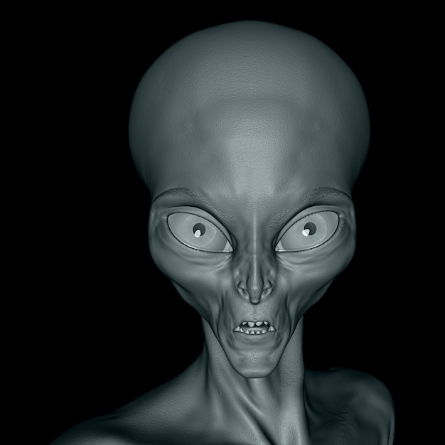 Realistic Alien Face