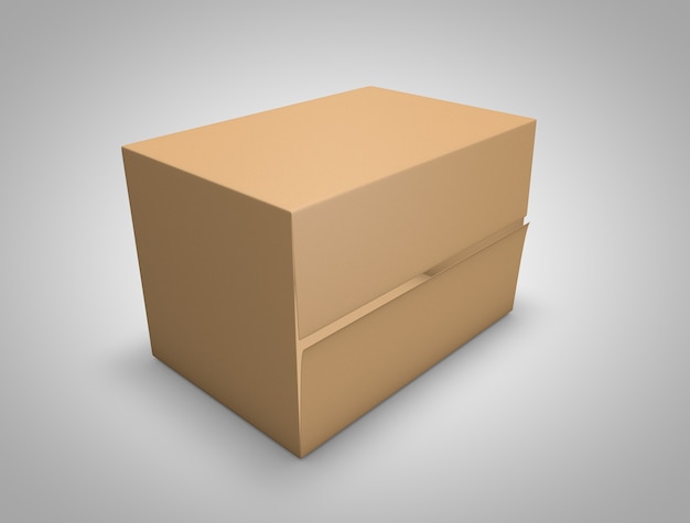 Download 3d carton box mockup Photo | Premium Download