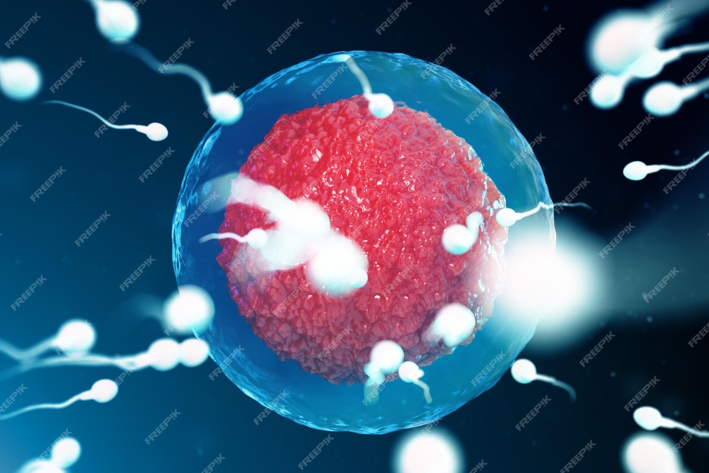 Premium Photo 3d Illustration Sperm And Egg Cell Ovum Sperm Approaching Egg Cell Native And 6685