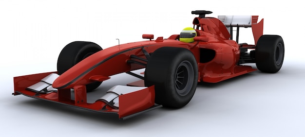 F1レーシングカーの3dレンダリング 無料の写真
