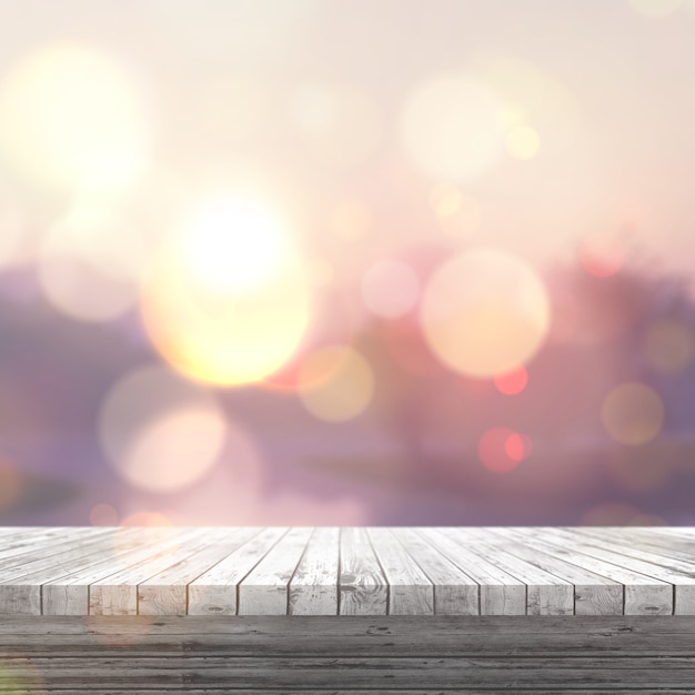 3d render of a white wooden table looking out to a defocussed sunny landscape Free Photo 3d render of a white wooden table looking out to a defocussed sunny landscape Free Photo