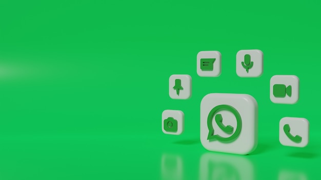 Значок whatsapp для визитки без фона