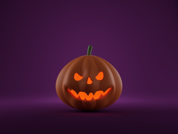 Download Premium Photo 3d Rendering Illustration Of Jack O Lantern The Pumpkin With Evil Face