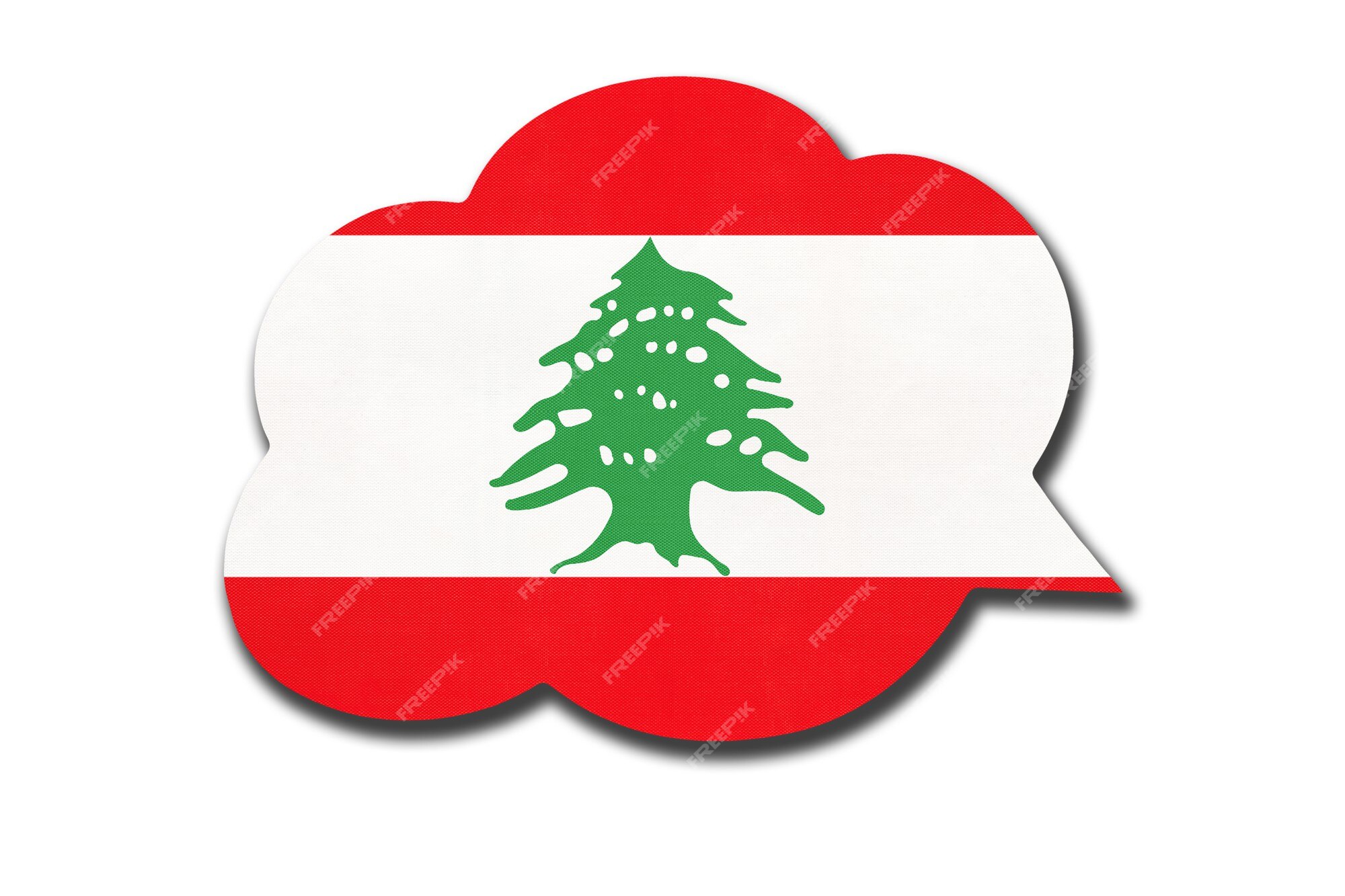 premium-photo-3d-speech-bubble-with-lebanese-national-flag-isolated