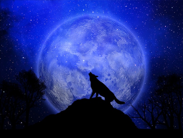 驚くばかり月 狼 遠吠え イラスト かわいいディズニー画像