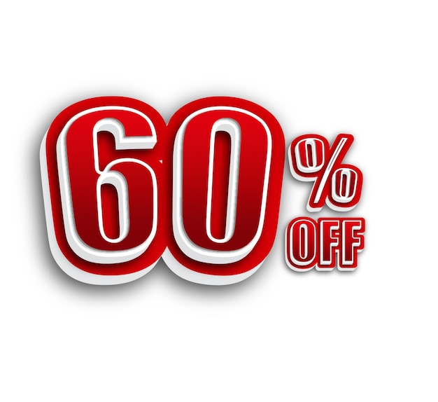 premium-photo-60-percent-or-percentage-image-for-discount-promotion-sale