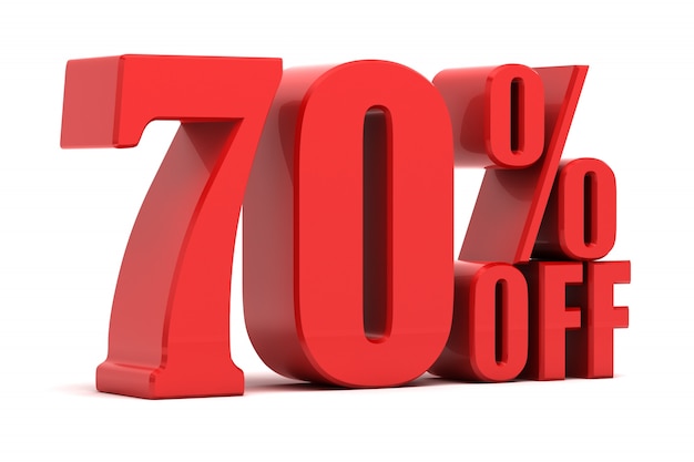 70 percent off promotion Photo | Premium Download