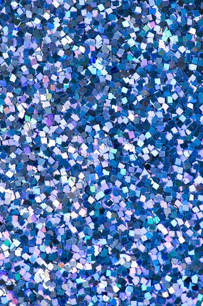 青いスパンコールの輝きのテクスチャの背景抽象的な 無料の写真