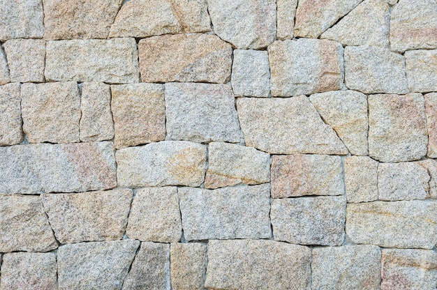 クローズアップ表面レンガ模様の古い石レンガの壁のテクスチャ背景