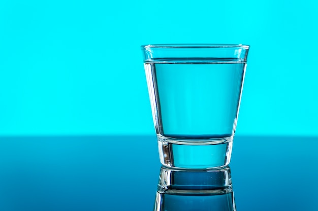 A glass of water macro shot Free Photo