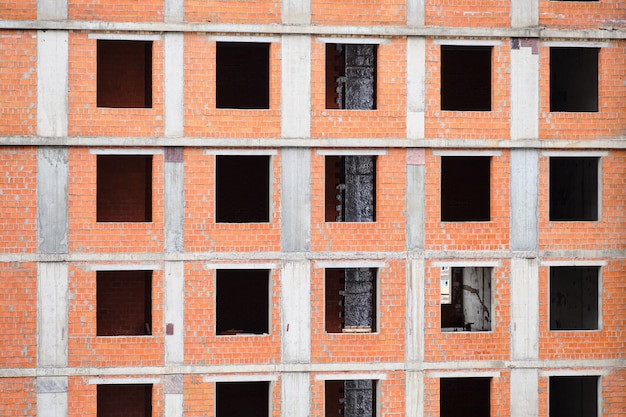 Premium Photo | Abandoned and unfinished building with no windows