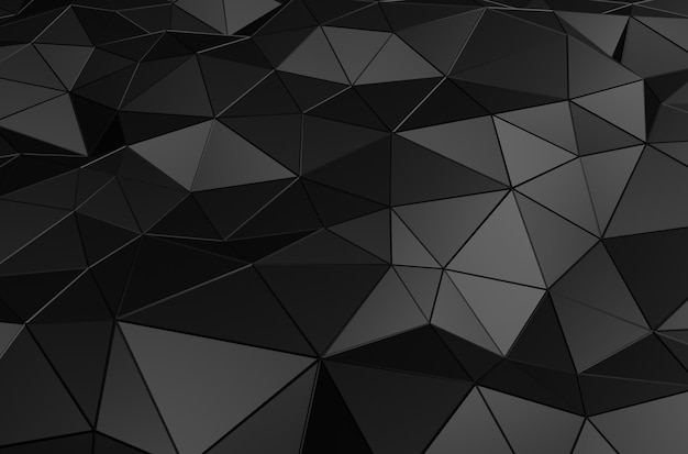 Premium Photo | Abstract 3d rendering of black surface. background with ...