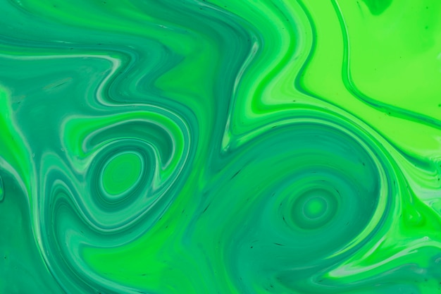 Abstract acrylic effect of gradient green circle waves Free Photo
