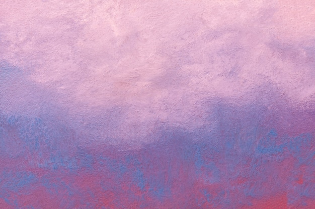 抽象芸術の背景水色と紫の色 柔らかいピンクのグラデーションでキャンバスに水彩画 プレミアム写真