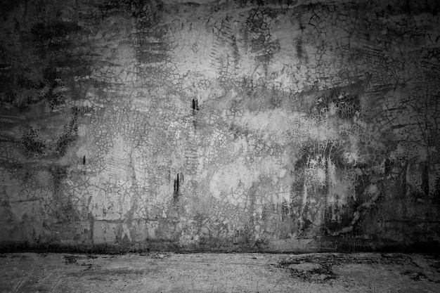抽象的な背景黒い部屋暗いコンクリートの壁と床 プレミアム写真
