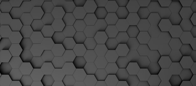 Premium Photo | Abstract background in the form of dark hexagons, 3d ...