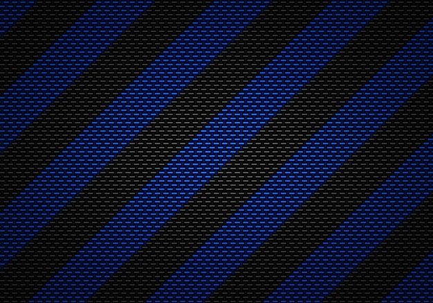 Abstract black carbon textured material design with warning tape Premium Photo