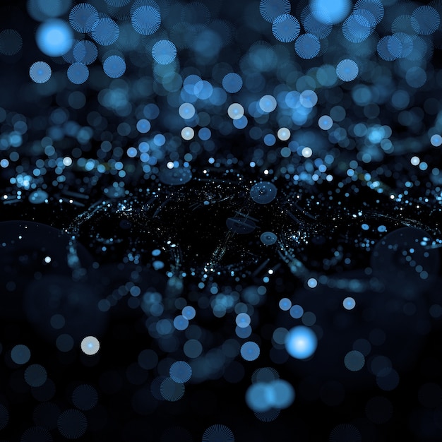 Abstract blue dust particles background Photo | Free Download