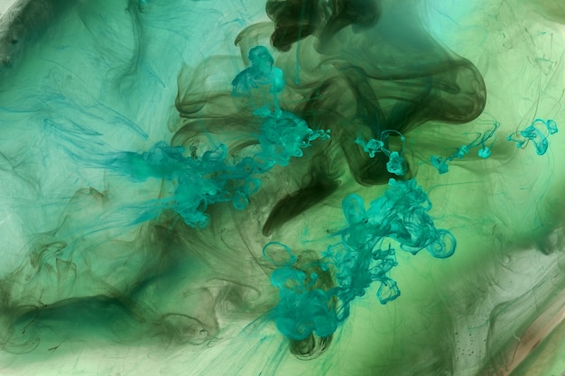 Premium Photo | Abstract blue-green ocean, paint in water background ...