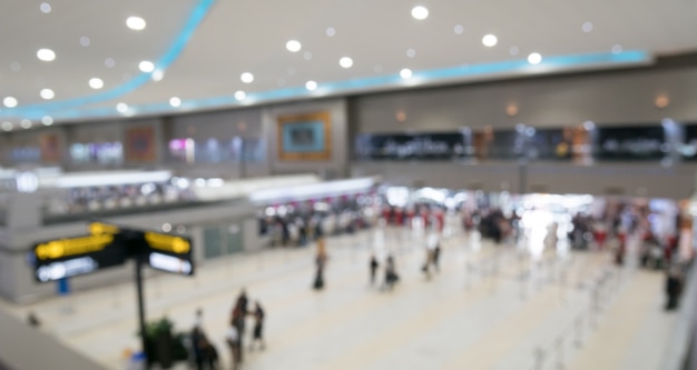 Abstract blur airport background. | Premium Photo