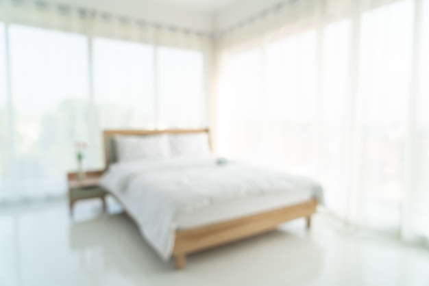 Premium Photo | Abstract blur bedroom interior for background