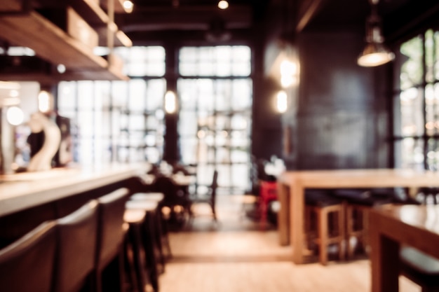 Free Photo Abstract Blur And Defocused Restaurant And Coffee Shop Cafe Interior
