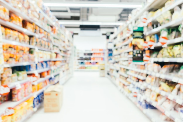 Abstract blur and defocused supermarket Free Photo