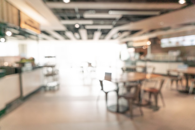 Premium Photo | Abstract blur food court in shopping mall