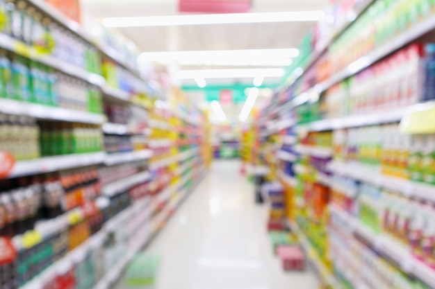 Premium Photo | Abstract blur supermarket aisle background